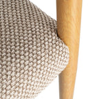Silla con brazos natural-beige 50 x 50 x 81,50 cm. Material y acabado: METAL / TEJIDO · NATURAL-BEIGE. Fotografía 9