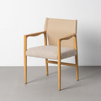 Silla con brazos natural-beige 50 x 50 x 81,50 cm. Material y acabado: METAL / TEJIDO · NATURAL-BEIGE. Fotografía 12